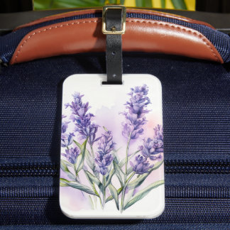 Love Lavender flowers Luggage Tag