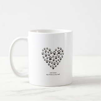 Love Leaves Paw Prints on the Soul Coffee Mug