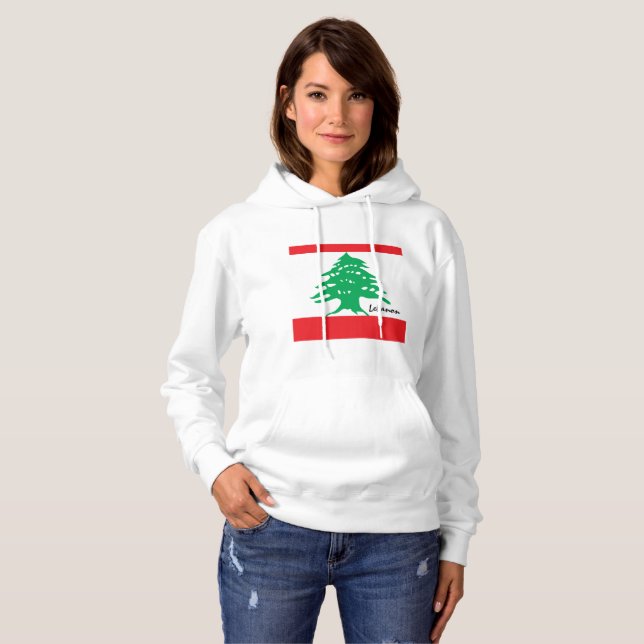Love Lebanon Hoodie, Lebanese Flag patriots /sport Hoodie (Front Full)