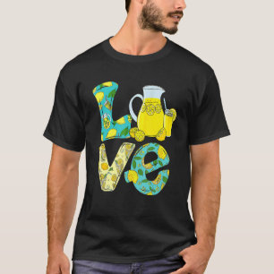 Love Lemonade Crew Squad Kids Yellow Lemon Boss Ju T-Shirt