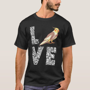 Love Leopard Cockatiel Bird Parrot Pet Bird Owner  T-Shirt
