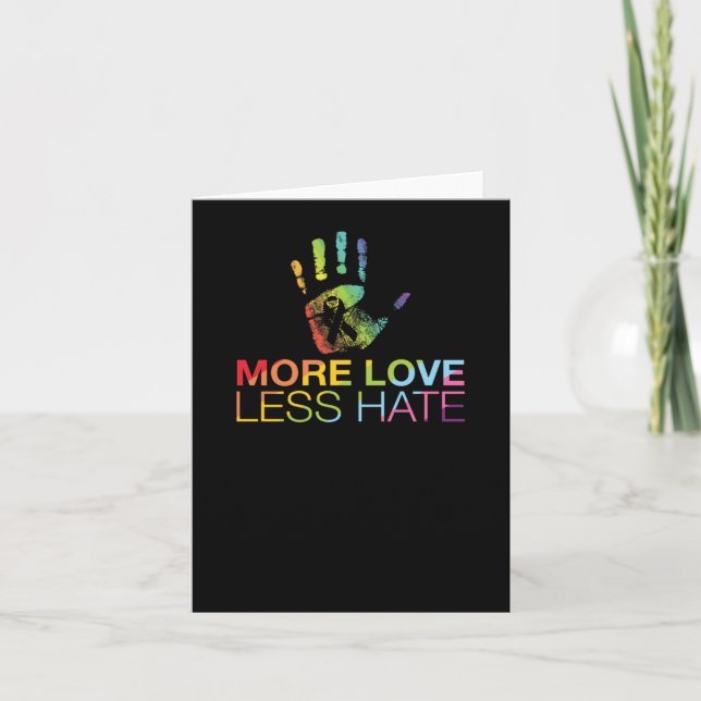 Love Less Hate  Card (Front)