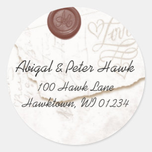 Love Letter Address Label Stickers