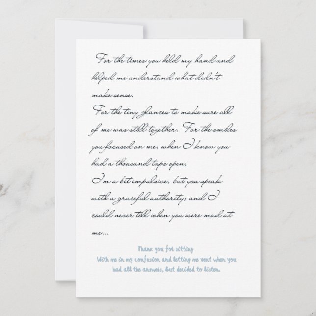 Love letter card (Front)