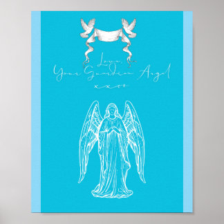Love Letter Design - Love, Your Guardian Angelxxoo Poster