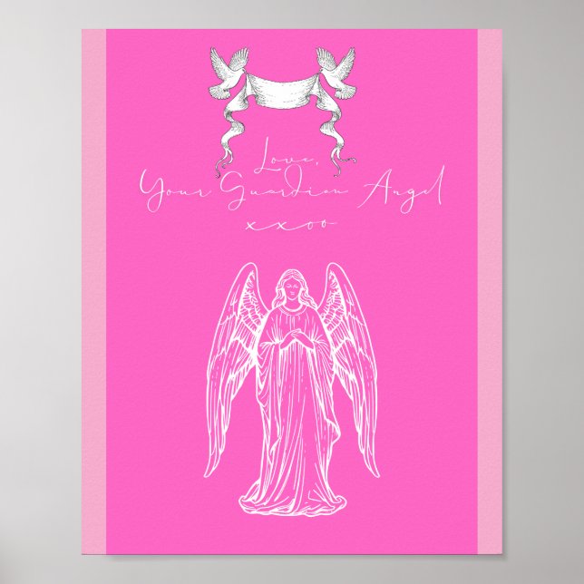 Love Letter Design - Love, Your Guardian Angelxxoo Poster (Front)