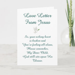 Love Letter From Jesus Card
