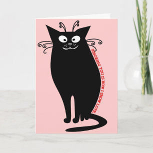 Love letter from my cat holiday card