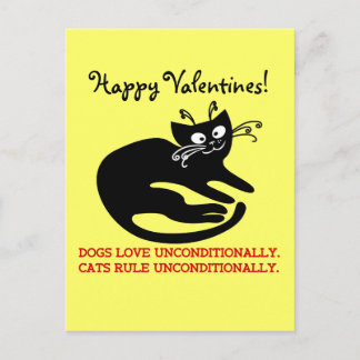 Love letter from my cat: obedience training holiday postcard