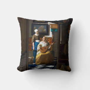 Love Letter, Johannes Vermeer Cushion