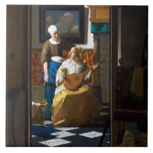 Love Letter, Johannes Vermeer Tile