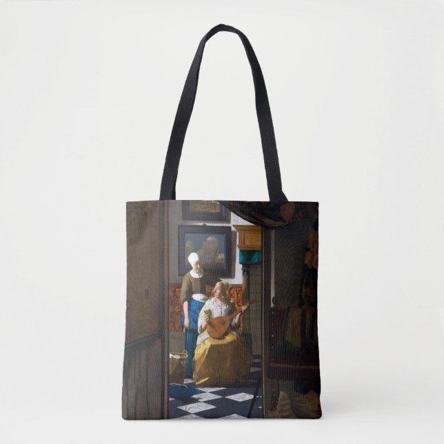 Love Letter, Johannes Vermeer Tote Bag (Front)