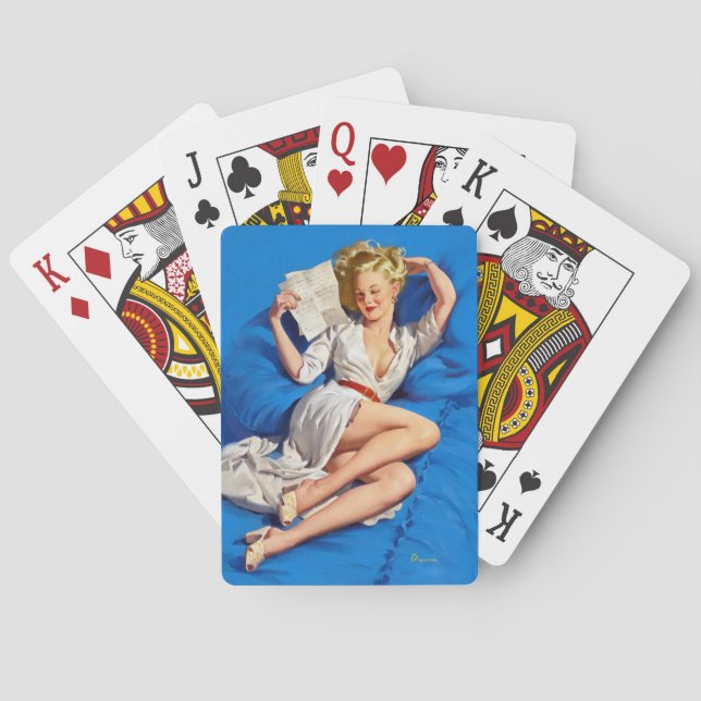Love Letter Pin Up Playing Cards (Back)