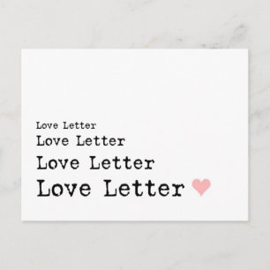 Love Letter Postcard