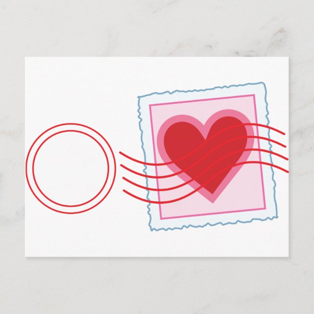 Love Letter Stamp Postcard (Front)