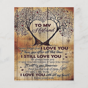 Love Letter To Husband Special Gift For Man Flyer