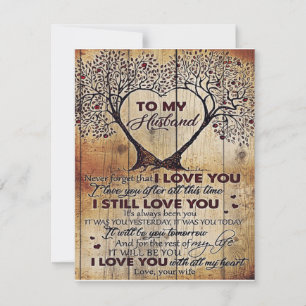 Love Letter To Husband   Special Gift For Man   Invitation