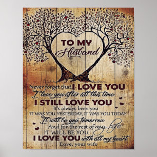 Love Letter To Husband   Special Gift For Man   Poster
