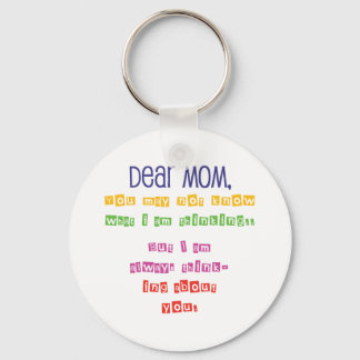 Love letter to Mum Key Ring