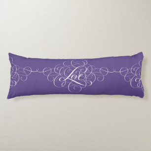 LOVE Lettering Ultra Violet Colour of the Year Body Cushion