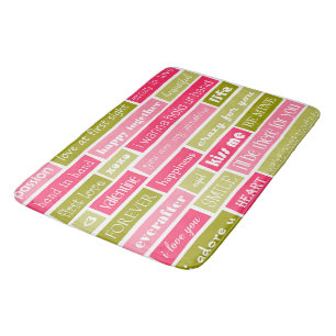 Love Letters Bath Mat