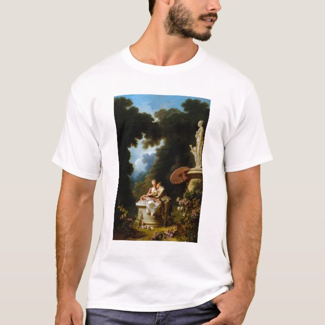 Love Letters by Jean Honore Fragonard T-Shirt (Front)