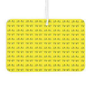 Love Letters: Fusion of Typography and Nature Car Air Freshener