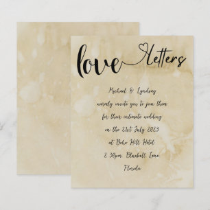 Love Letters Handwritten Vintage Themed Wedding