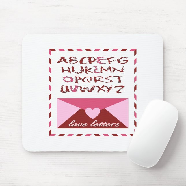 Love Letters Mouse Mat (With Mouse)