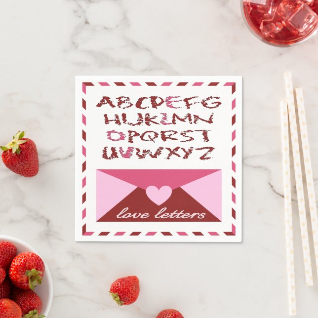 Love Letters Napkin (Insitu)