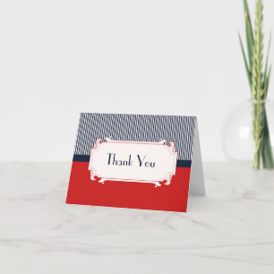 Love Letters Nautical Thank You Note Card