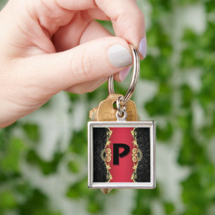 Love Letters "P"  Key Ring