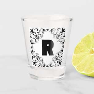 Love Letters "R" Shot Glass