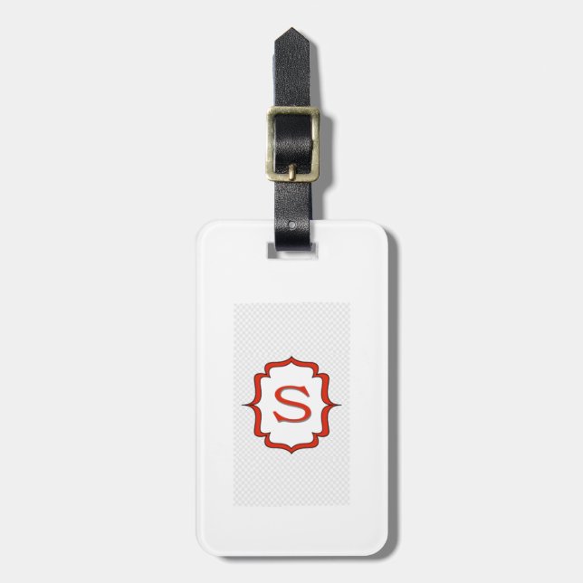 Love Letters "S" Luggage Tag (Front Vertical)