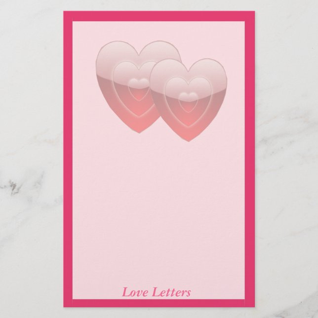 Love Letters Stationary Stationery (Front)