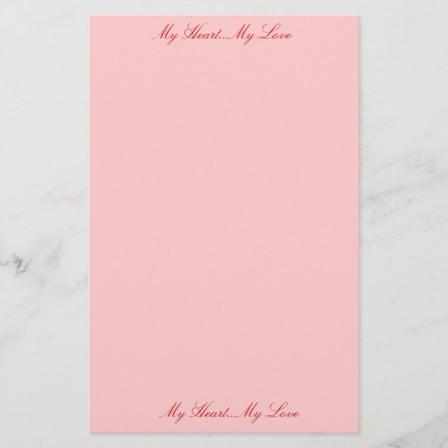 Love Letters Stationery (Front)