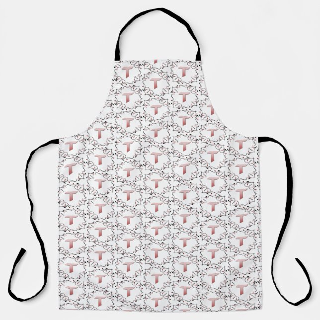Love Letters "T"  Apron (Front)