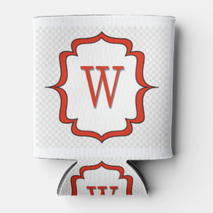 Love Letters "W"  Can Cooler