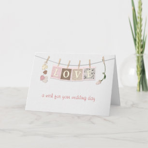 Love Letters Wedding Congratulations Card