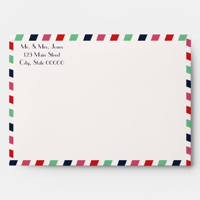 Love Letters Wedding Invitation Envelope (Front)