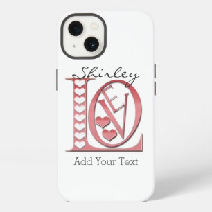 Love Letters with Hearts by Shirley Taylor iPhone 13 Case