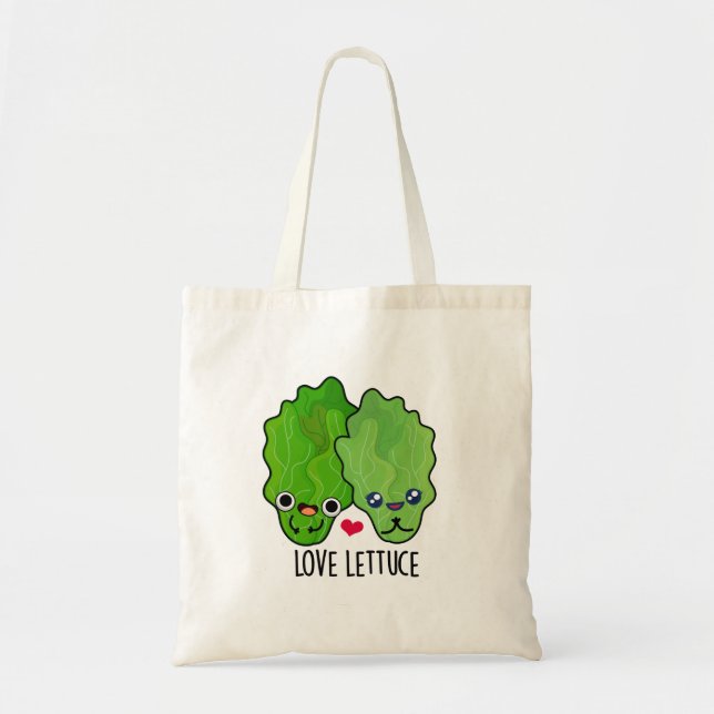 Love Lettuce Funny Veggie Pun  Tote Bag (Front)