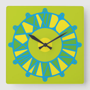 LOVE LEX CLASSIC NEW COLORS BY MASANSER SQUARE WALL CLOCK