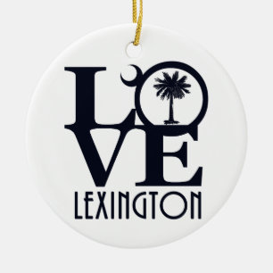 LOVE Lexington SC Ceramic Tree Decoration