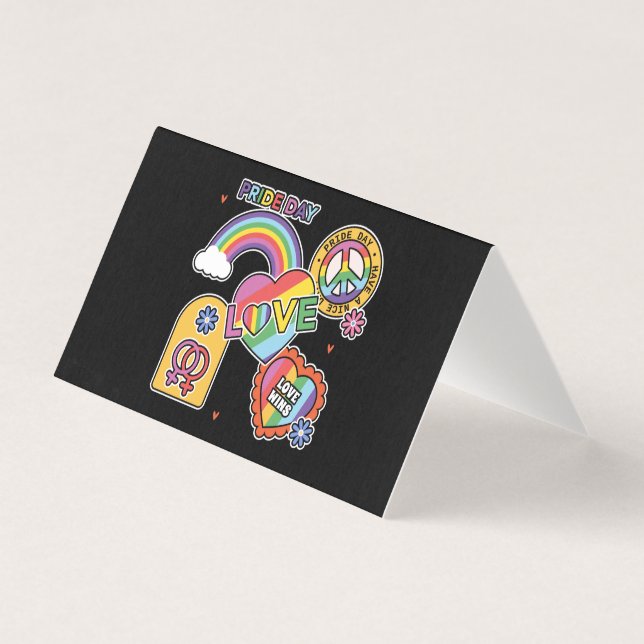 Love. LGBT+Pride. Pride day. Rainbow love.   Card (Front)