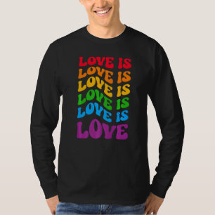 Love Lgbtq Pride Rainbow Graphic Parade March Fest T-Shirt