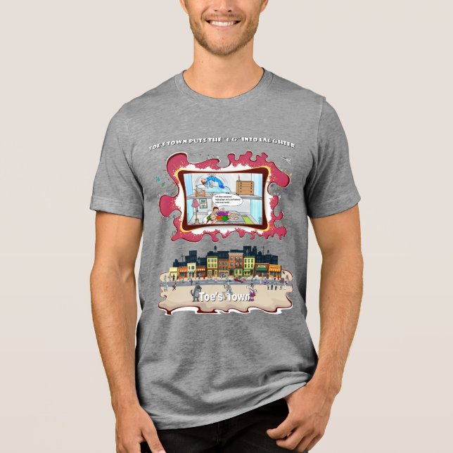 Love, Lies, and a Lethal Schnoz | Absurd Tri-Blend Shirt (Front)