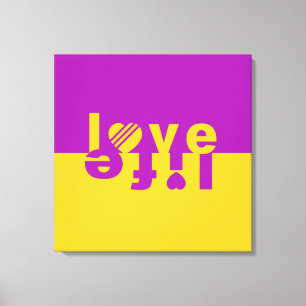LOVE LIFE canvas print