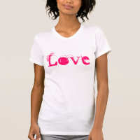 Love Life In Vintage White Pink And Green