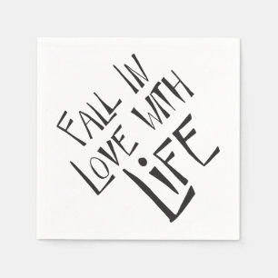 Love Life Motivational Attitude Napkins
